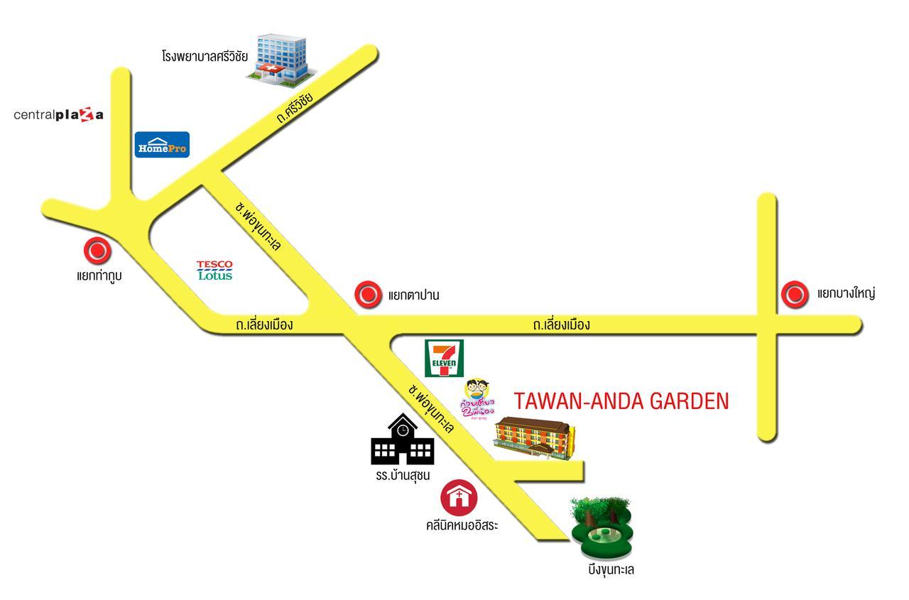 Tawan Anda Garden Hotel Сураттхани Экстерьер фото